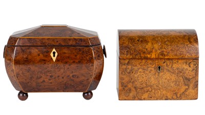 Lot 489 - Two 19th century tea caddies