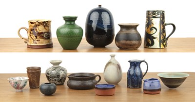 Lot 320 - Collection of various studio ceramics...