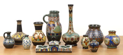 Lot 276 - Collection of Gouda Pottery Comprising: a...