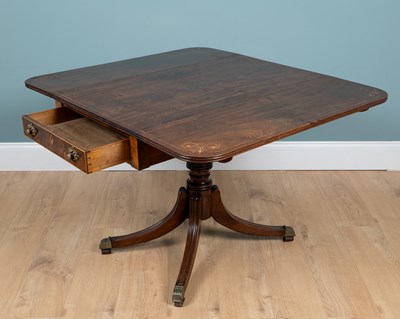 Lot 1110A - A Regency mahogany drop leaf breakfast table
