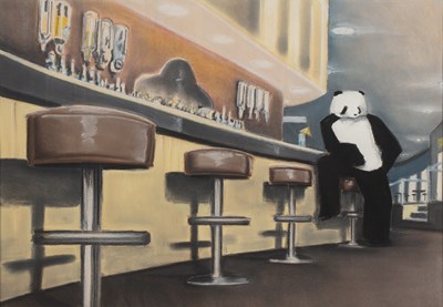 Lot 159 - 20th Century British School 'Panda bear at the...