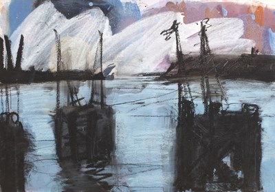 Lot 175 - Sue Hunt (Contemporary)  'Cardiff Bay',...
