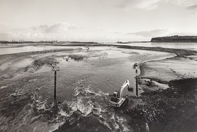 Lot 179 - John Davies (b.1949) 'Taff Estuary, towards...