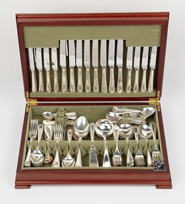 Lot 431 - Birmingham Mint Mahogany cased, matched silver...