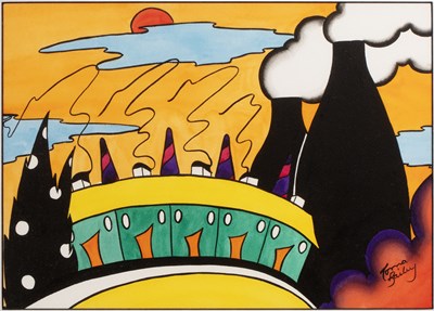 Lot 228 - Lorna Bailey (b.1978) 'Green houses by the...
