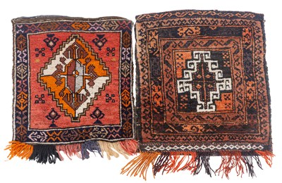 Lot 1075 - Two Persian bag faces