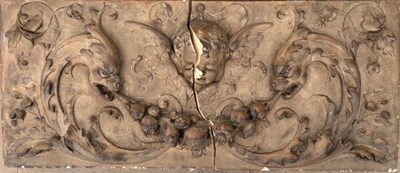 Lot 1334A - A 19th century buff terracotta architectural frieze