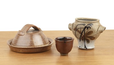Lot 356 - Jane Hamlyn (b.1940) Studio pottery, salt...