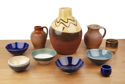Lot 263 - Whichford Pottery saffron and coffee half-drip...