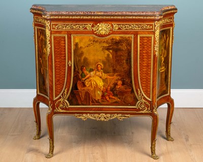 Lot 11 - A Louis XV-style console table