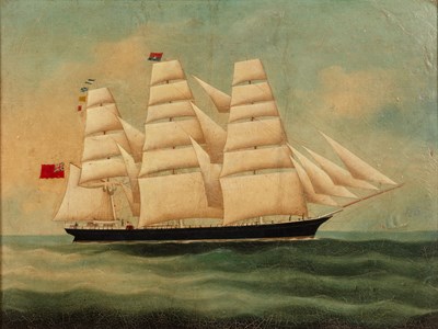 Lot 168 - 19th Century School study of a large sailboat...