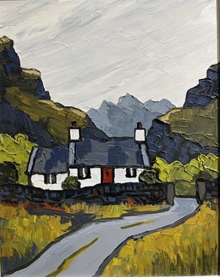 Lot 214 - David Barnes (1943-2021) Cottage in the Valley...