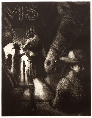 Lot 96 - Bill Jacklin (b.1942) 'Dusk on 42nd Street',...