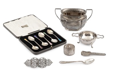 Lot 703 - A collection of silver, comprising a Scottish...