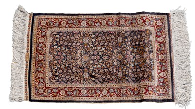 Lot 1044 - A 20th century hand-woven silk Persian Hereke