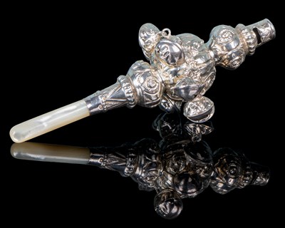Lot 512 - A silver Victorian child's rattle