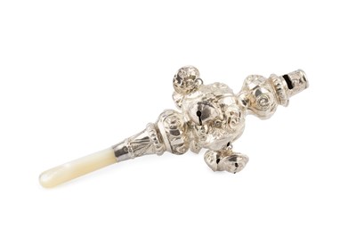 Lot 540 - A late Victorian silver child's rattle and...