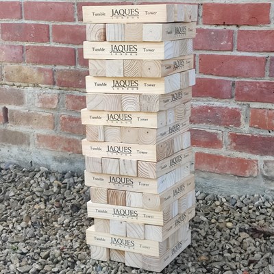 Lot 1424 - A Jaques of London garden Tumble Tower game