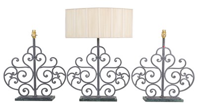 Lot 245 - A set of three B&B Italia table lamps