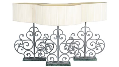 Lot 245 - A set of three B&B Italia table lamps
