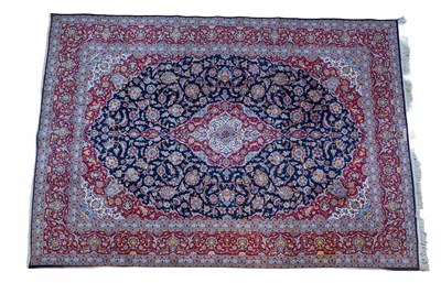 Lot 1082 - A late 20th century hand-woven Kurk Kashan carpet