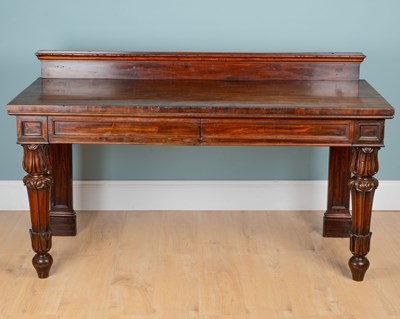 Lot 494 - A George IV mahogany serving sideboard by Gillows