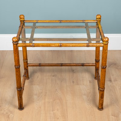 Lot 162 - A faux bamboo occasional table