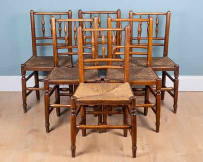 Lot 1097 - A set of six antique dining chairs from Blickling Hall, Norfolk