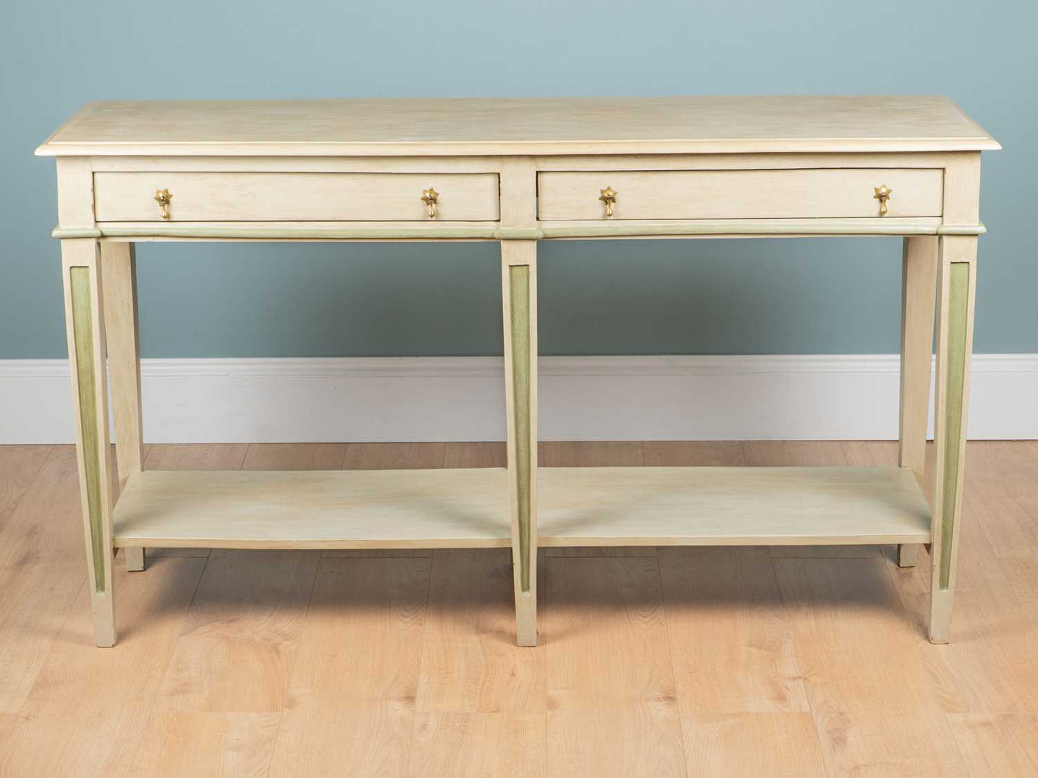 Lot 332 - A painted console table by Andrew Martin