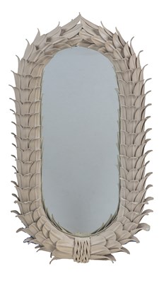 Lot 142 - A Contemporary 'Bay Leaves' mirror by Nina Campbell