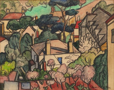 Lot 529 - Anne Estelle Rice (1879-1959) A village with...