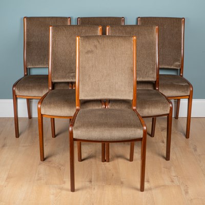 Lot 1386 - A set of six G Plan Fresco dining chairs