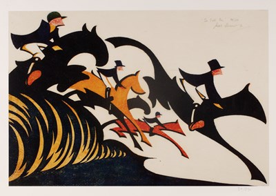 Lot 2 - After Sybil Andrews (1898-1992) In Full Cry,...