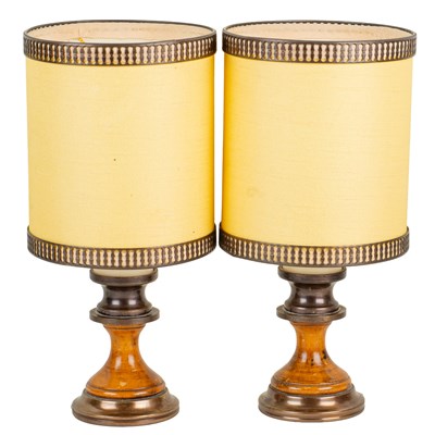 Lot 317 - A pair of small-sized Mid-Century Italian table lamps