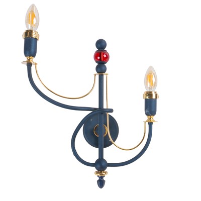 Lot 236 - A late 20th century Italian two-branch wall sconce