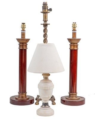 Lot 321 - A group of decorative table lamps