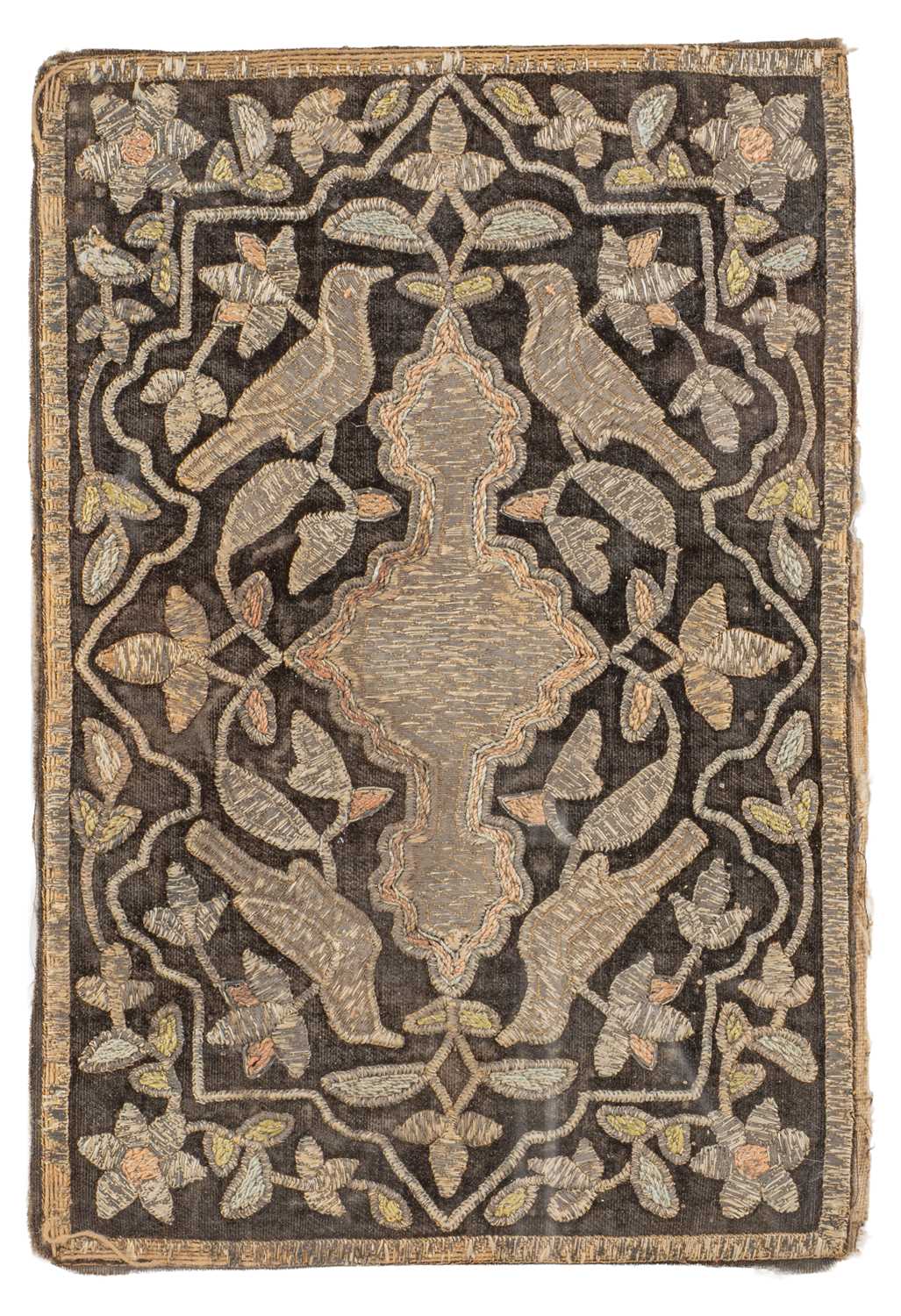 Lot 1122 - A needlework panel, possibly 17th century