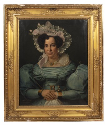 Lot 227 - Alois Venth (1809-1868) Portrait of a lady;...