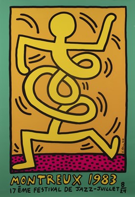 Lot 329 - Keith Haring (1958-1990) Montreux Jazz De...