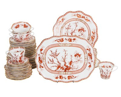 Lot 1303 - A Coalport Indian Tree Coral pattern part dinner service
