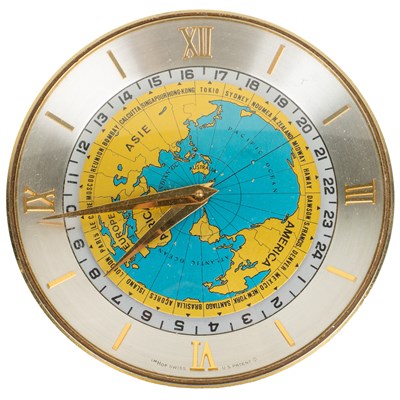 Lot 132 - An Imhof World Time desk timepiece