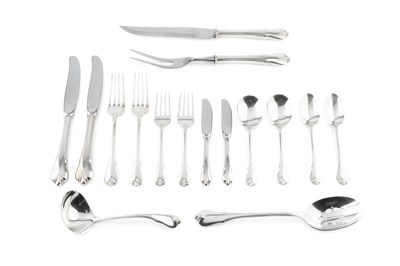 Lot 707 - A service of American silver flatware,...