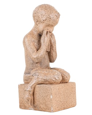 Lot 1428 - An early 20th century stoneware figure of Pan
