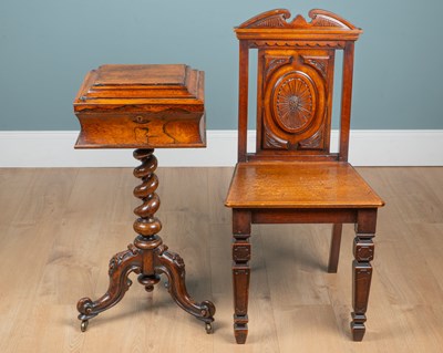 Lot 1343 - Two pieces of late 19th century furniture