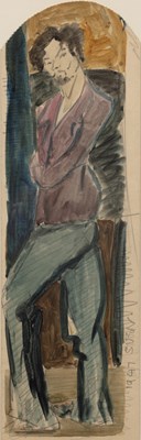 Lot 187 - Sven Berlin (1911-1999) Self Portrait 1947...