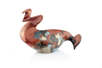 Lot 405 - Janet Hamer (1932-2014) Grebe (Bird) studio...