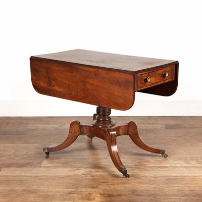 Lot 62 - Mahogany Pembroke table With one frieze drawer...