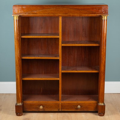 Lot 60 - An Empire-style mahogany bookcase