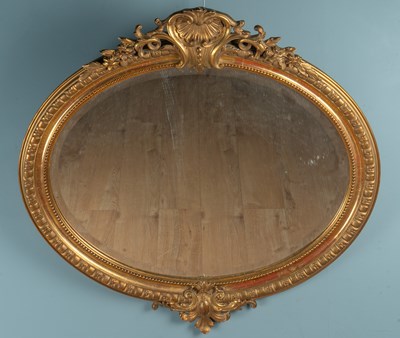 Lot 517 - A gilt-framed mirror