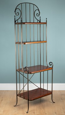 Lot 56 - A French four-tier baker's rack
